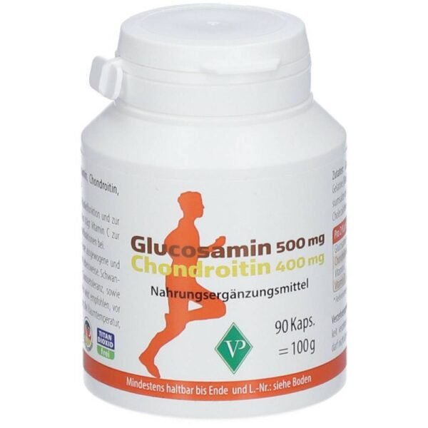Velag Pharma Glucosamin 500 mg + Chondroitin 400 mg is a proven formula for muscles, bones and joints with a high dose of glucosamine and chondroitin in an ideal ratio.