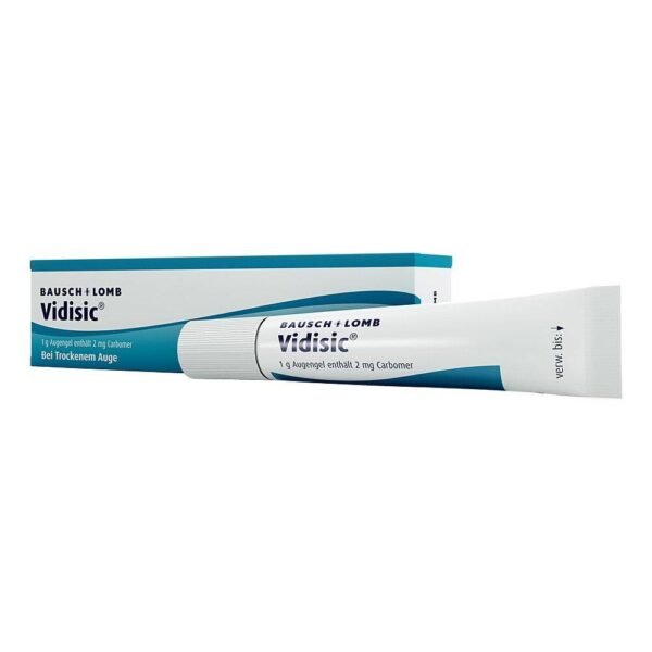 Gel oculaire Vidisic® pour le traitement des symptômes de la sécheresse oculaire sévère et persistante.