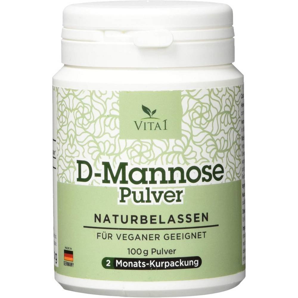 vita1 d mannose pulver vita 1 d mannose powder 100 g Cystite - VITA1 D-Mannose Pulver, Infections des voies urinaires - VITA1 D-Mannose Pulver