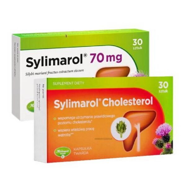 The kit contains the over-the-counter drug Silimarol 70 mg and the dietary supplement Silimarol Cholesterol, which helps maintain proper cholesterol levels.