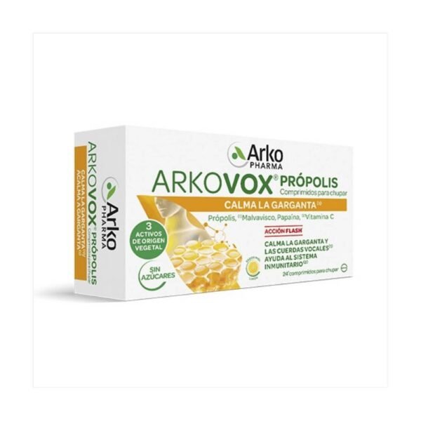 Cough relief -Arkopharma Arkovox Propolis + Vitamin C 20 Honey And Lemon Flavour ,