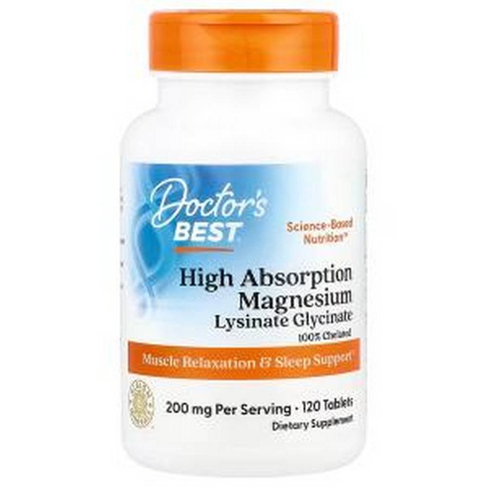 doctors best high absorption magnesium 200 mg 120 Muscle Cramps: Doctor's Best, High Absorption Magnesium, 200 mg, 120