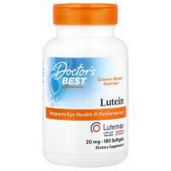 Soutien visuel - Doctor's Best Lutein with Lutemax 2020 20 mg.