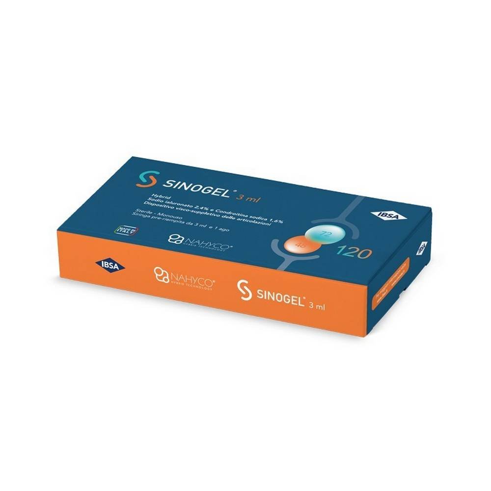 ibsa-farmaceutici-sinogel-3-ml-needle-g21.jpg IBSA FARMACEUTICI Sinogel 3 ml Needle G21 for the integration of synovial fluid, allowing to restore the physiological and rheological properties of arthrotic joints.