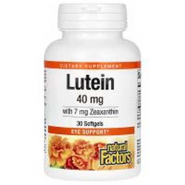 Apoyo a la visión - Natural Factors Lutein 40mg,