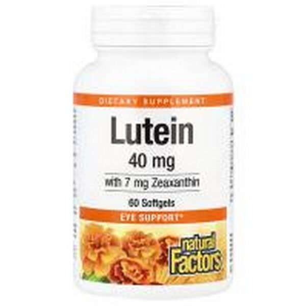 Soutien visuel - Natural Factors Lutein 40mg,