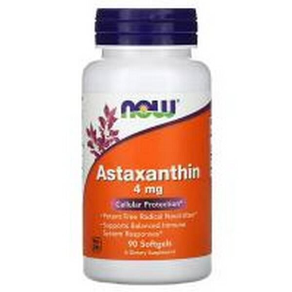 Protección antioxidante-NOW Foods Astaxanthin Extra Strength 4 mg,