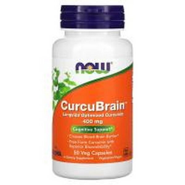 Apoyo a las funciones cognitivas - NOW Foods CurcuBrain Cognitive Support 400 mg