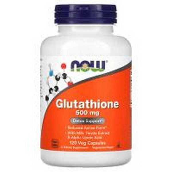 Détoxification du corps- NOW Foods Glutathione 500 mg,