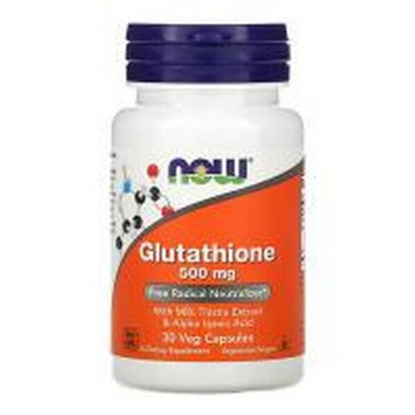 Détoxification du corps- NOW Foods Glutathione 500 mg,
