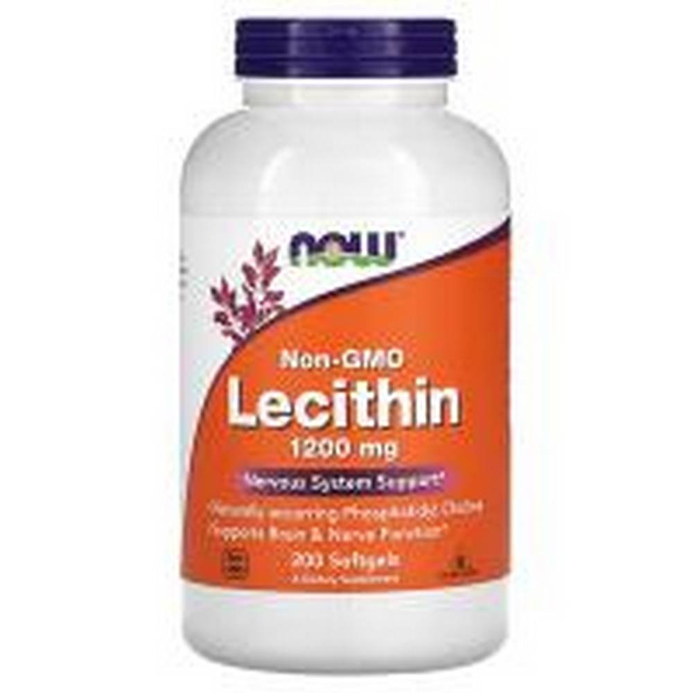 now foods non gmo lecithin 1200 mg 200 now foods lecitina sin ogm 1200 mg 200 Heart Health Support-NOW Foods Non-GMO Lecithin 1200 mg,