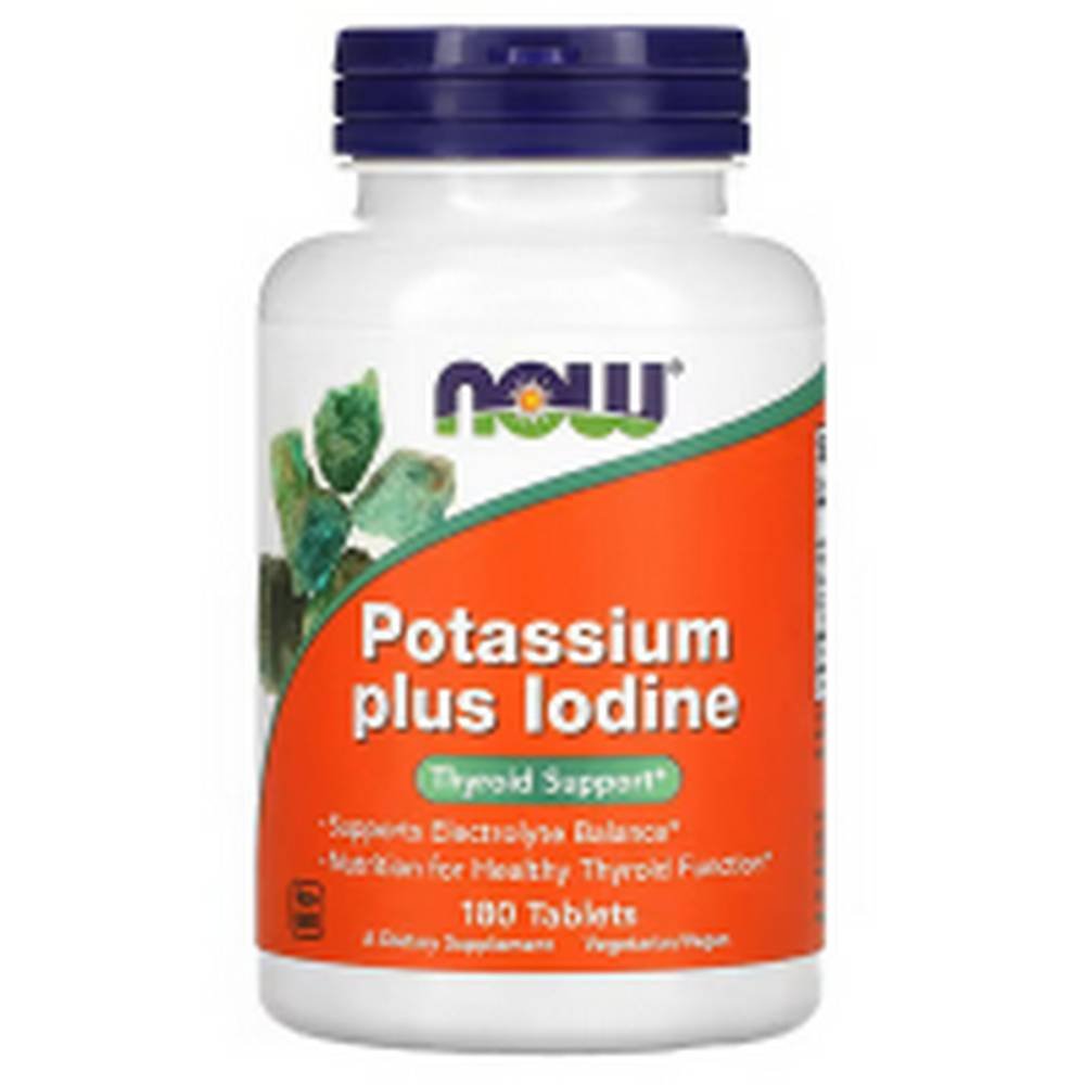 now foods potassium plus iodine 180 now foods potasio mas yodo 180 Thyroid Support - NOW Foods, Potassium Plus Iodine,