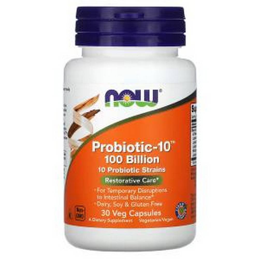 now foods probiotic 10 100 billion 30 now foods probiotico 10 100 mil millones 30 Gut Microflora Support - NOW Foods Probiotic-10 100 Billion,