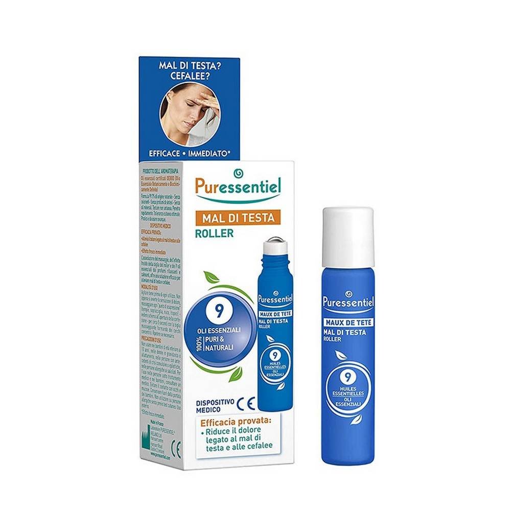puressentiel mal di testa 5 ml PURESSENTIEL Headache 5 мл полезный охлаждающий эффект, быстрое и эффективное решение для облегчения боли, связанной с головными болями и цефалгией.
