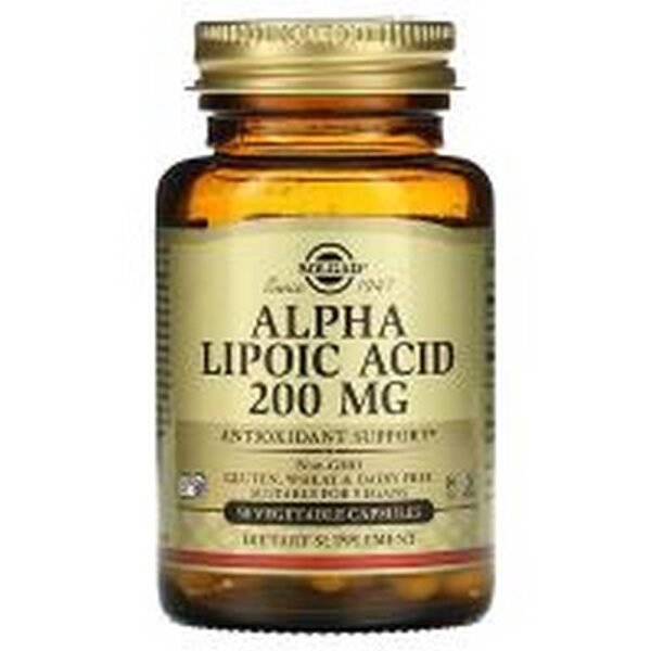 Protección antioxidante - Solgar Alpha Lipoic Acid, 200 mg,