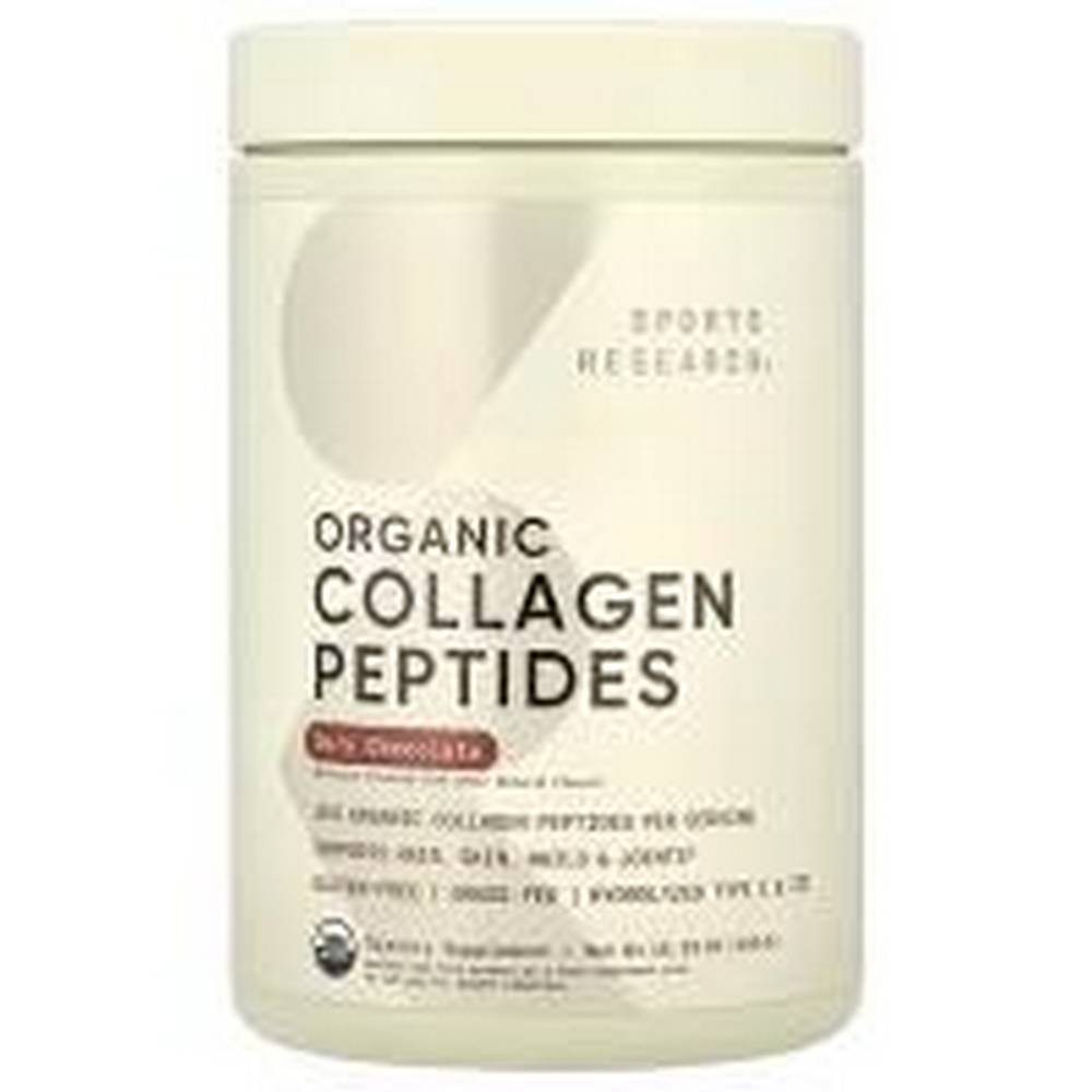 sports research collagen peptides dark chocolate 480g sports research peptidos de colageno chocolate negro480 g Здоровье кожи-Sports Research Collagen Peptides Unflavored,