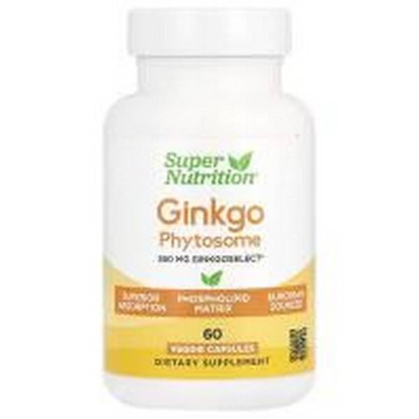 Memory and Concentration Improvement -Super Nutrition Ginkgo Phytosome ,
