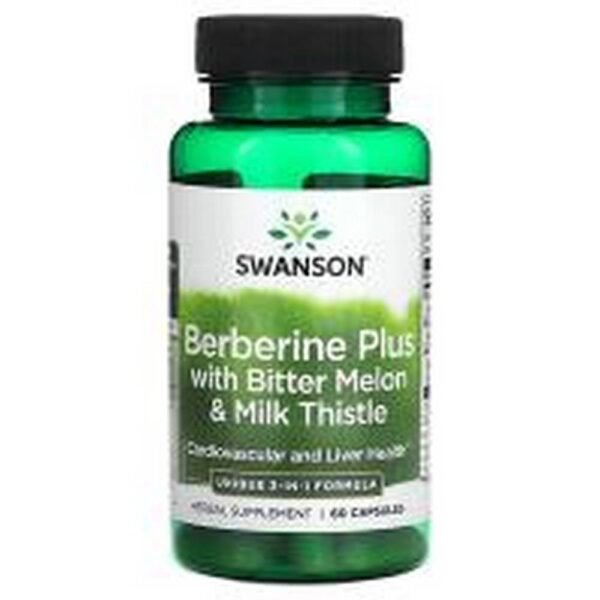 Blood Sugar Support -Swanson Berberine Plus with Bitter Melon & Milk Thistle,
