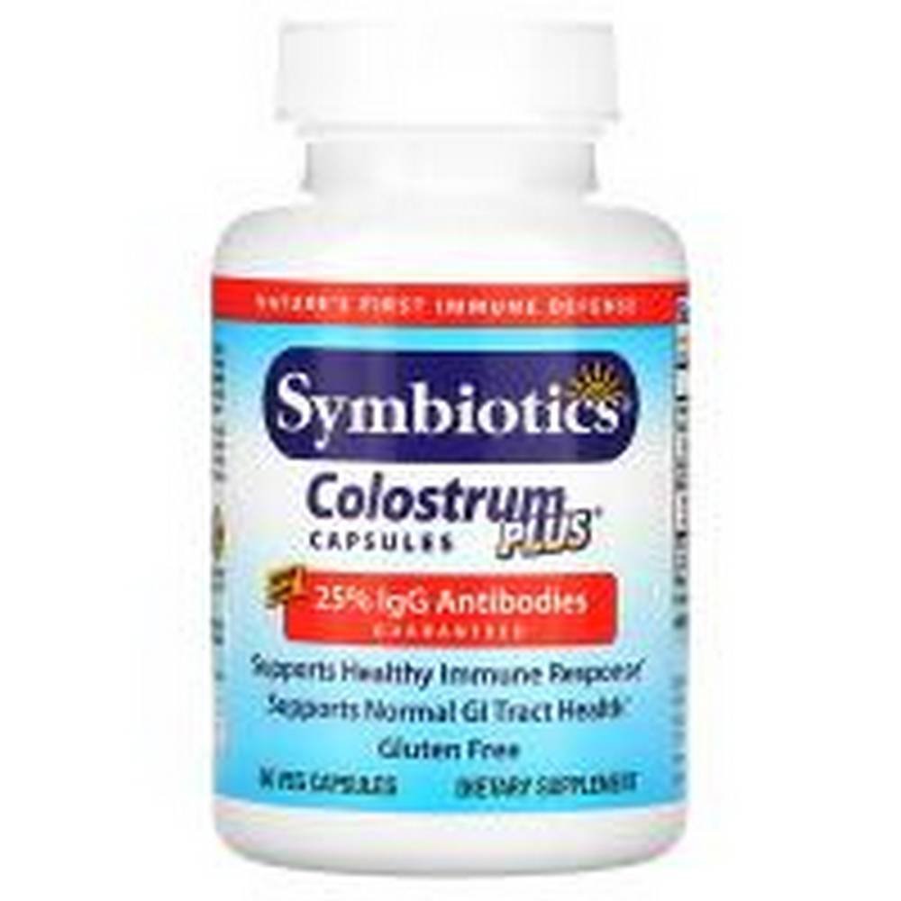 symbiotics colostrum plus® 60 symbiotics calostro plus® 60 Symbiotics Colostrum Plus® 60 capsules supplement supporting immune system health, digestive wellness, and overall vitality