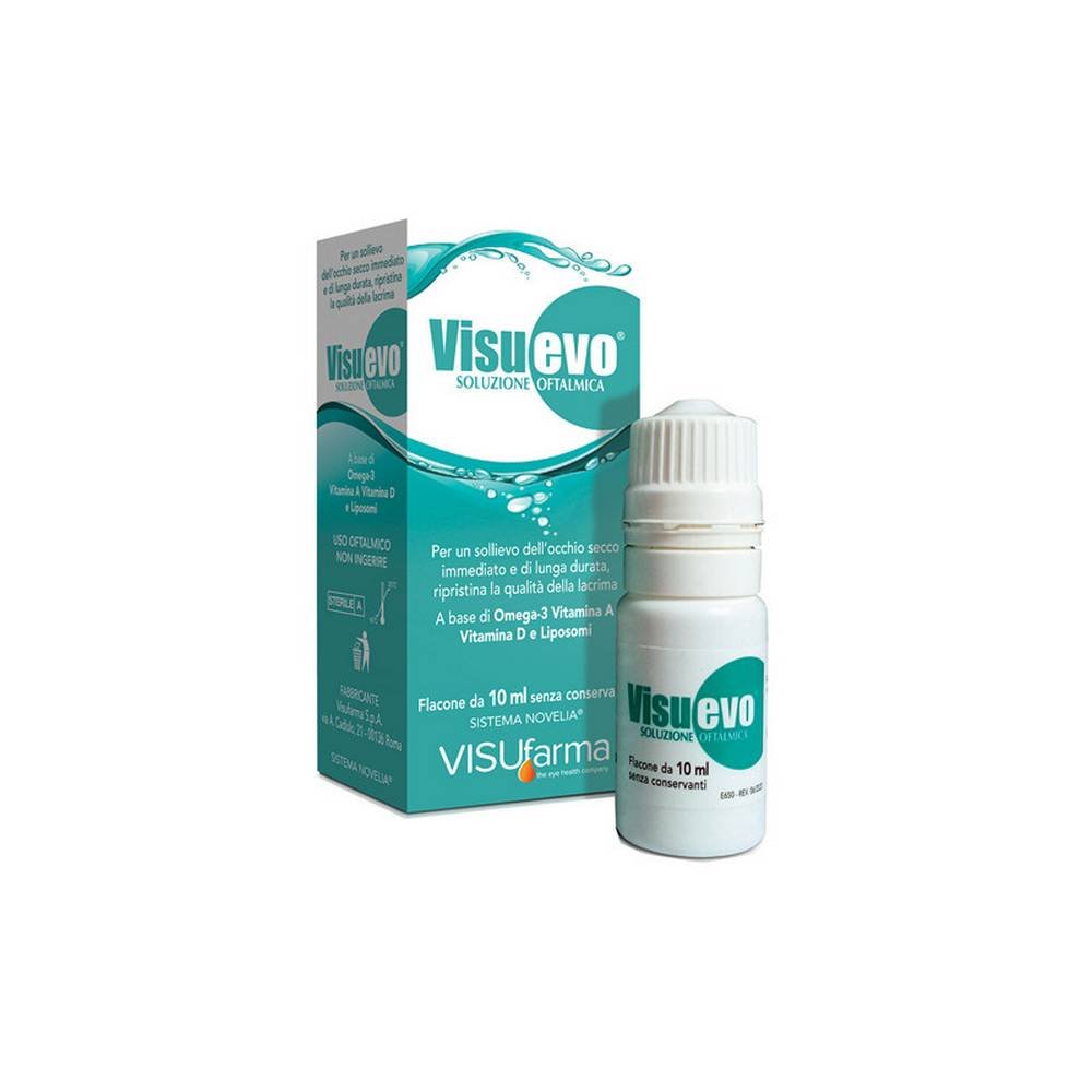 visufarma visuevo 10 ml VISUFARMA Visuevo 10 ml est une solution isotonique tamponnée qui soulage immédiatement et durablement le syndrome de l'œil sec en restaurant la qualité du liquide lacrymal.