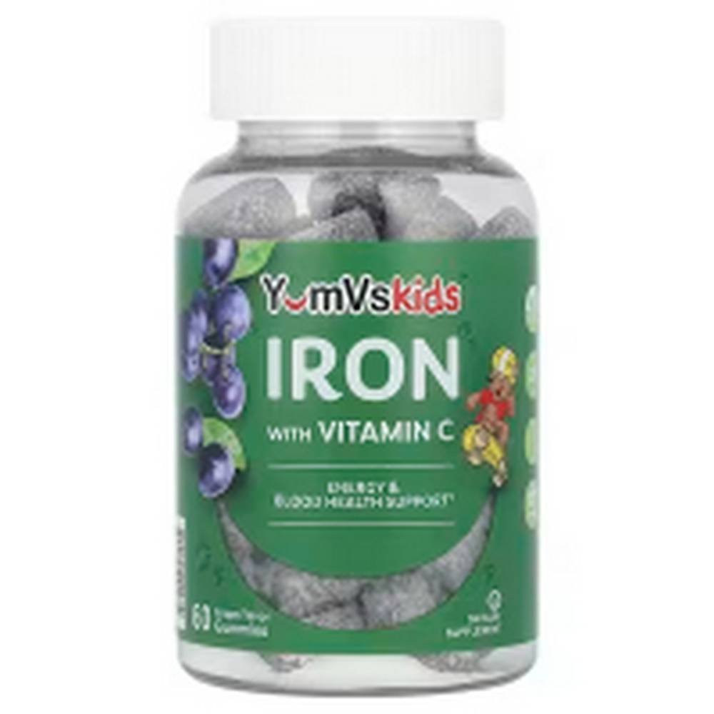 yumvs iron with vitamin c gummies grape 60 yumvs gomitas de ron con vitamina c uva 60 Iron with VitaminC 60