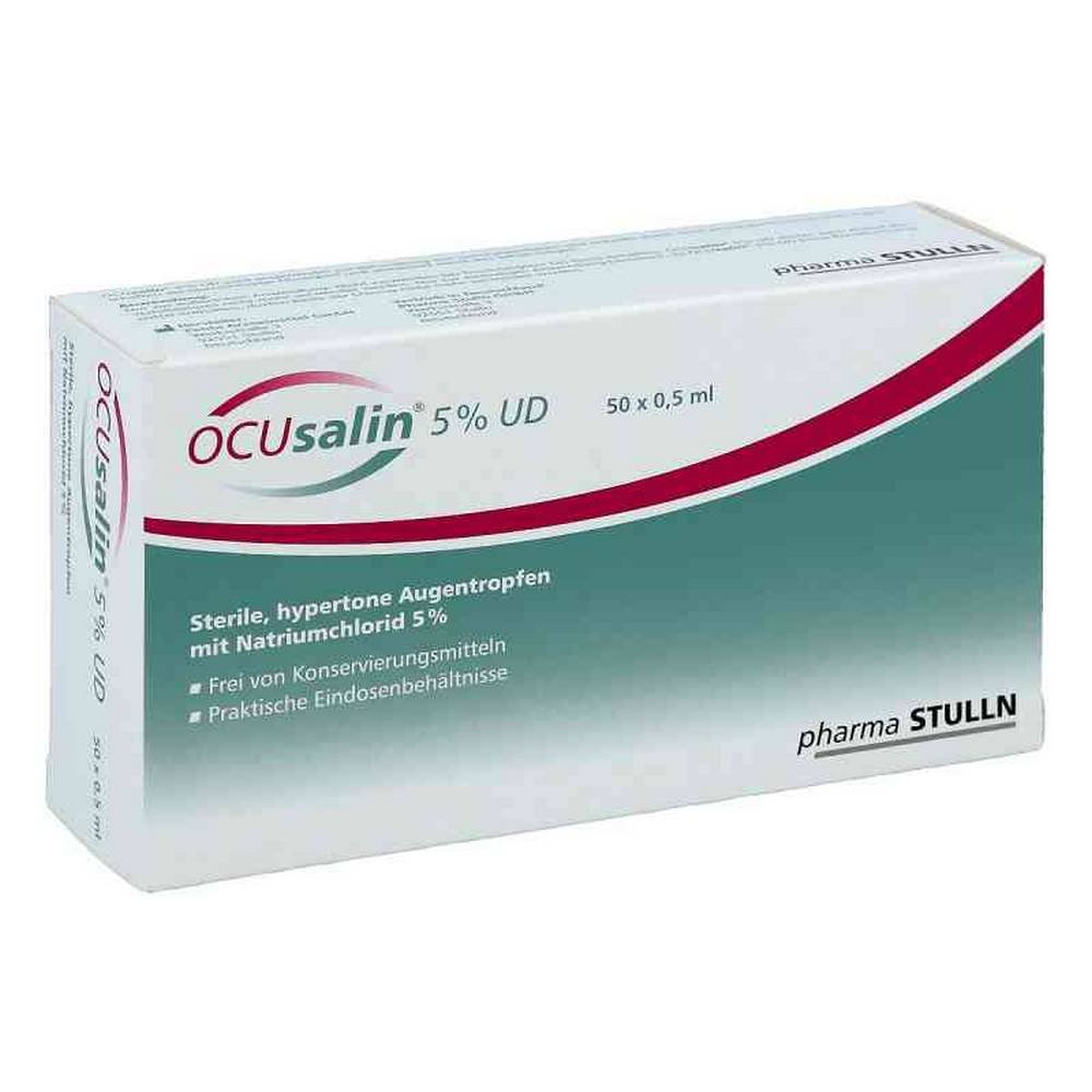 ocusalin 5 ud 25ml 50x 05ml Pharma Stulln Ocusalin 5% UD 25ml (50x 0.5ml) sont des gouttes pour les yeux conçues pour hydrater, protéger les yeux et soulager les symptômes de sécheresse et d'irritation.