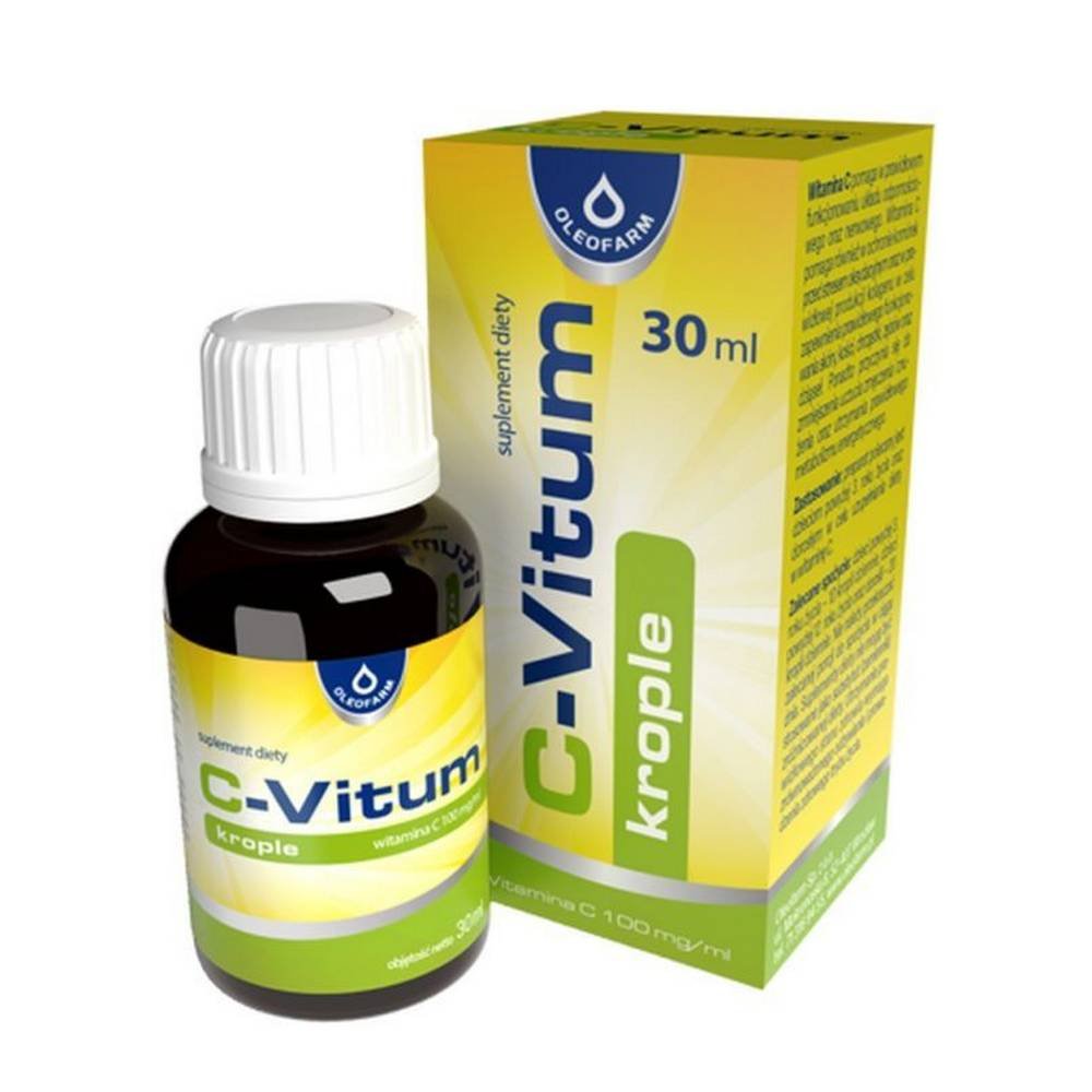 oleofarm c vitum drops with vitamin c 30 La vitamina C ayuda al correcto funcionamiento del sistema inmunológico y nervioso.