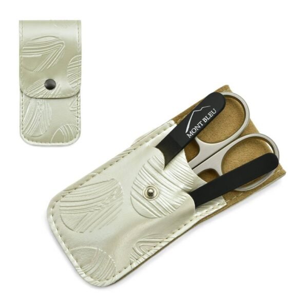 Low-quality or ineffective grooming tools - Mont Bleu 3-piece Manicure Set in Leatherette Case Mike