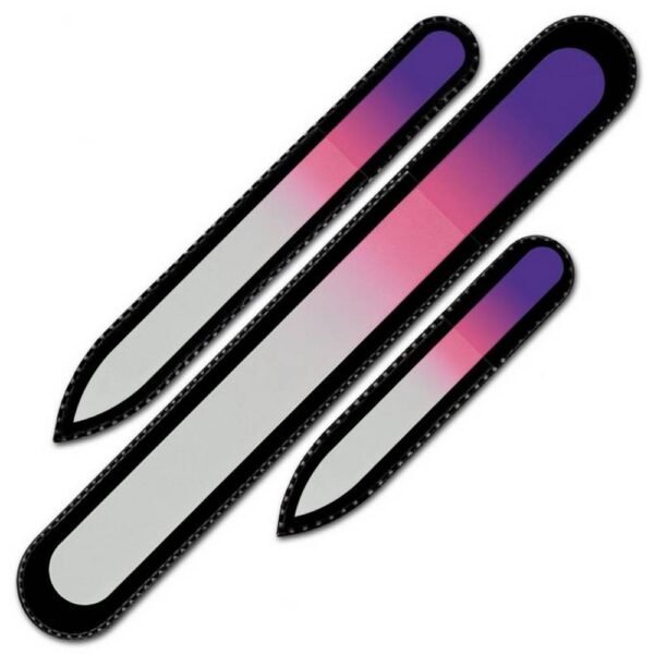 Nail splitting and peeling - Mont Bleu Set of 3 Rainbow Crystal Nail Files R-BMS1