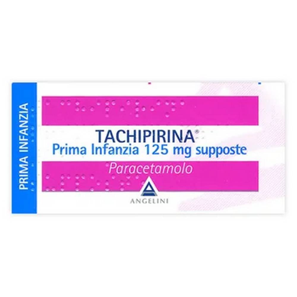 tachipirina early childhood 125 mg 10 suppositories paracetamol Angelini Tachipirina Paracetamol 125